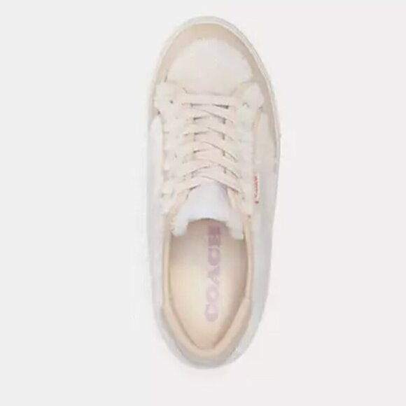 COACH Citysole Platform Sherpa Fleece Sneaker, 8.5 - Picture 3 of 15